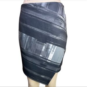 Faux wrap pencil skirt S
